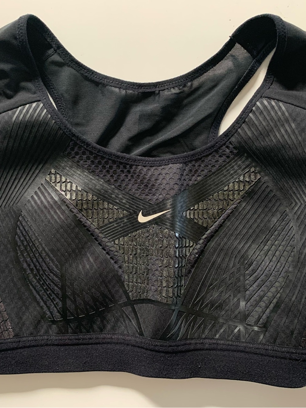 #29 Nike Black High-Impact Sports Bra with Swoosh